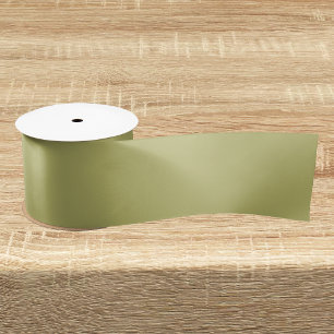 Lazo De Raso Color verde oliva sólido