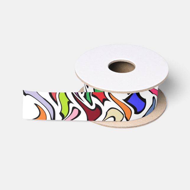 Lazo De Raso Colores Caprichosos (Carrete)