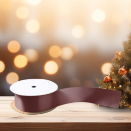 Lazo De Raso Colores de tendencia - Color marrón caoba - sólido