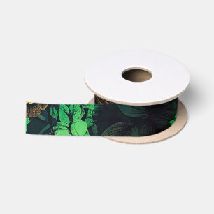 Lazo De Raso Colores únicos estampado floral vintage