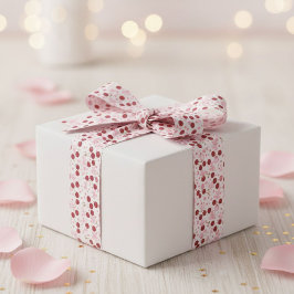 Lazo De Raso Coquette Cherry Pink Bow Satin Ribbon Cute 