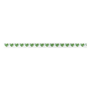 Lazo De Raso corazón verde
