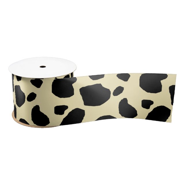 Lazo De Raso Cow Animal Skin Colour Pattern Design  (Carrete)