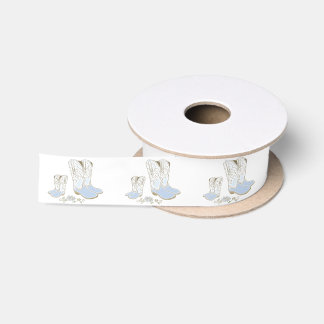 Lazo De Raso Cowboy Baby Shower Country Western Blue Boy