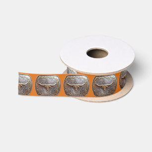 Lazo De Raso Craft Occidental Floral Gift Ribbon Longhorn Buckn
