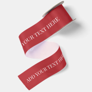 Lazo De Raso Crea tu propio texto personalizado rojo