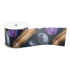 Lazo De Raso Crea tus propios cristales morados y dorados