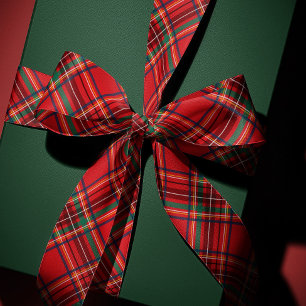 Lazo De Raso Cuadros navideños clásicos de fiesta en rojo