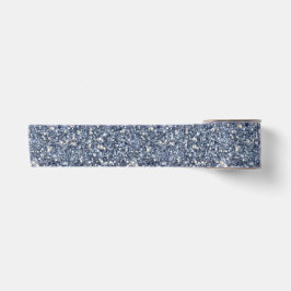 Lazo De Raso Cumpleaños Brillo Azul Denim