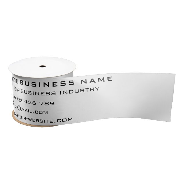 Lazo De Raso Custom Business Satin Ribbon Company Promotional (Carrete)