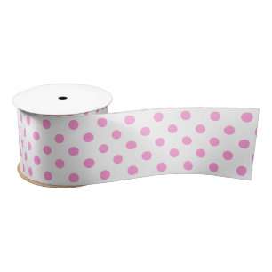 Lazo De Raso Cute Classic Pink Polka Dots