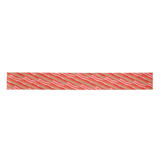 Lazo De Raso Cute Funny Bacon (Anverso)