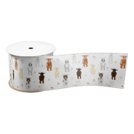 Lazo De Raso Cute Goats Farm Animals