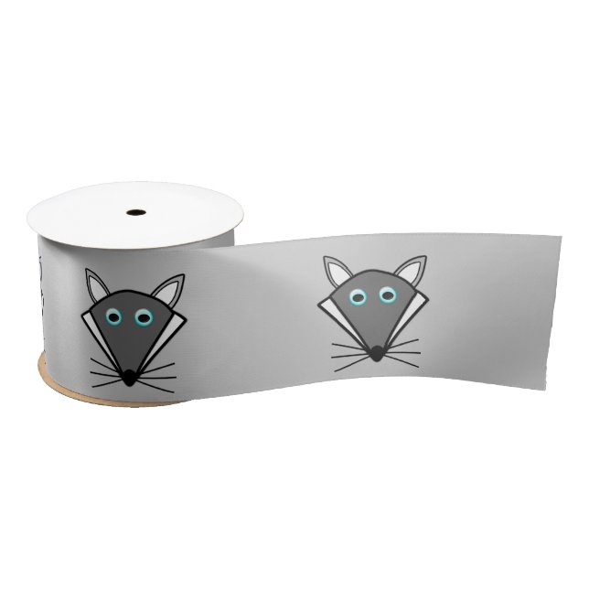 Lazo De Raso Cute Haloween Wolf Ribbon (Carrete)