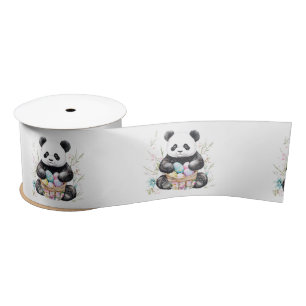 Lazo De Raso Cute panda Semana Santa acuática floral