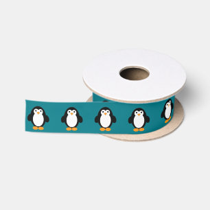 Lazo De Raso Cute Personalizado Penguin