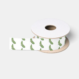 Lazo De Raso Cute zucchini feliz personalizado ilustracion