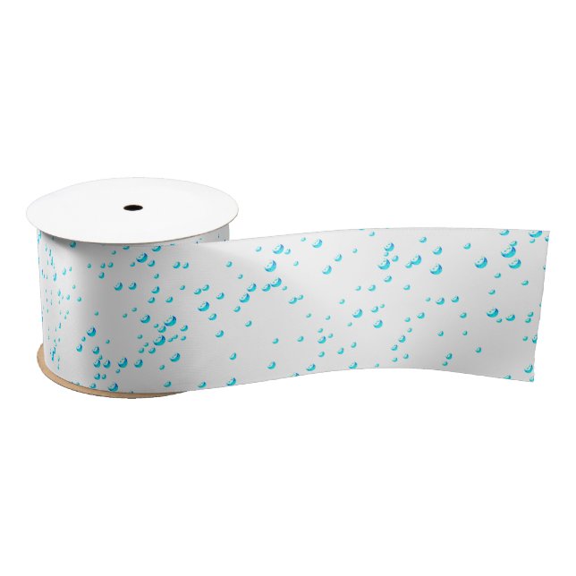 Lazo De Raso Cyan Rain Ribbon (Carrete)