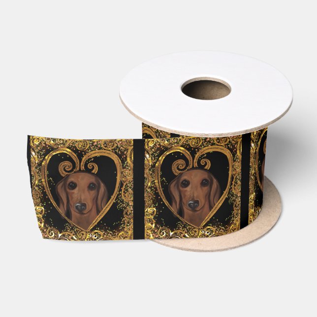 LAZO DE RASO DACHSHUND   (Carrete)