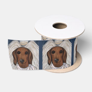 Lazo De Raso Dachshund Rojo