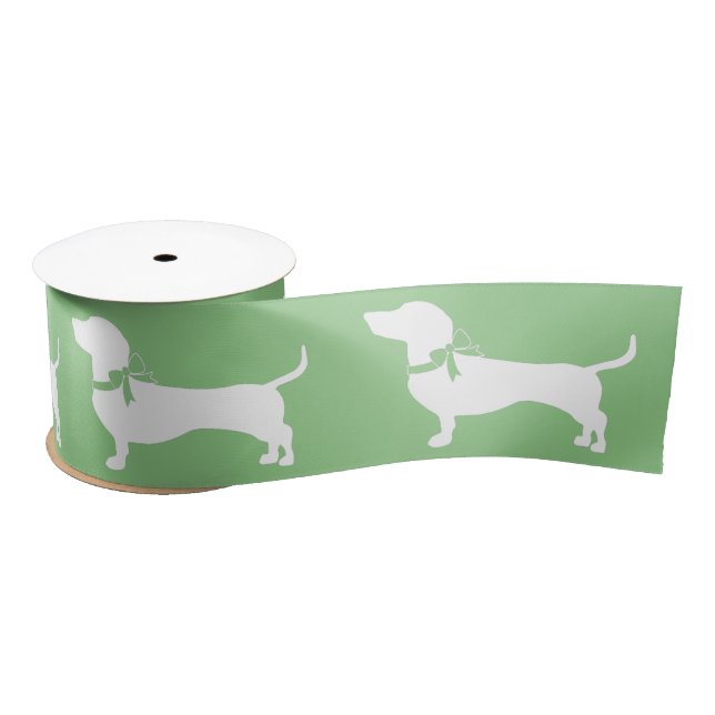 Lazo De Raso Dachshund Wiener Dog Puppy Satin Ribbon (Carrete)