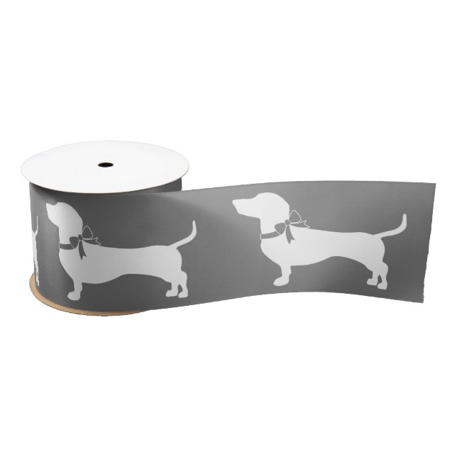 Lazo De Raso Dachshund Wiener Dog Puppy Satin Ribbon (Carrete)