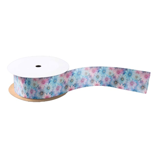 Lazo De Raso Daisies Satin Ribbon (Carrete)
