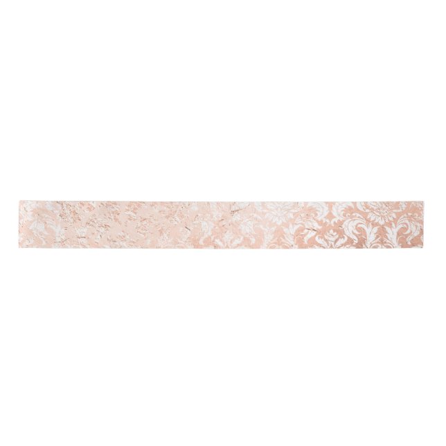 Lazo De Raso Damasco de Oro Rosa (Anverso)