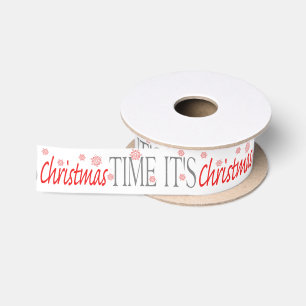 Lazo De Raso Decoración de las escamas del tiempo del navidad