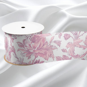 Lazo De Raso Decoupage de chinoisería rosa claro