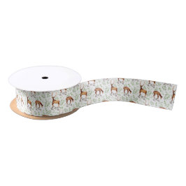 Lazo De Raso Deer Satin Ribbon in White