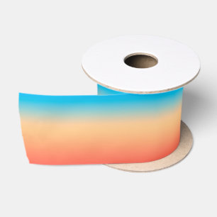 Lazo De Raso Degradado ombre coral rubor beige azul suave difum