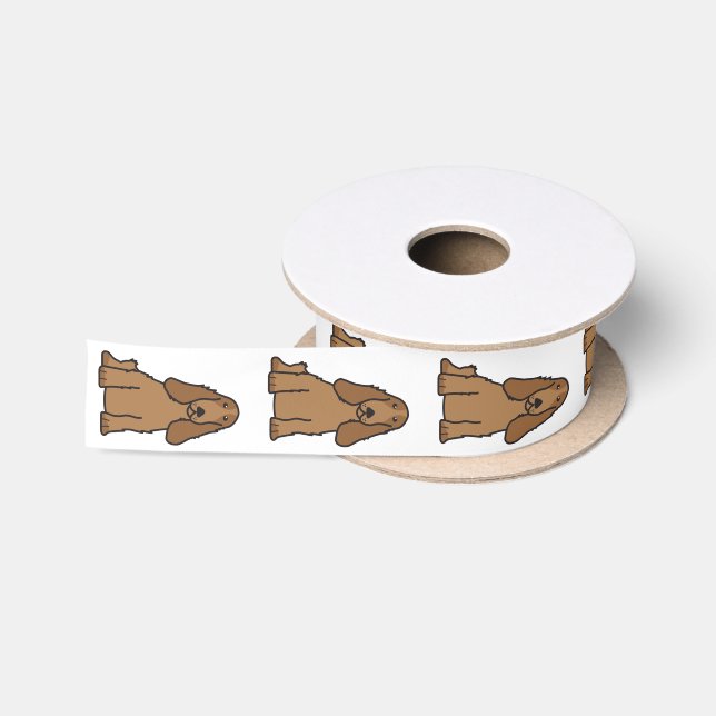 Lazo De Raso Dibujo animado del perro de cocker spaniel del (Carrete)