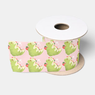 Lazo De Raso Dinosaur de Matcha de Fresa 