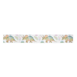 Lazo De Raso Dinosaur Triceratops Party Ribbon