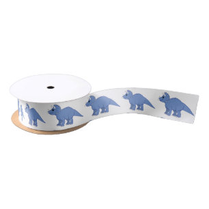Lazo De Raso Dinosaurios: Triceratops 1,5 pulgadas