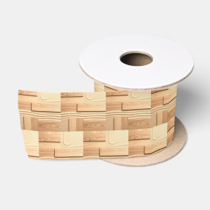 Lazo De Raso Diseño de madera geométrica sobre arena