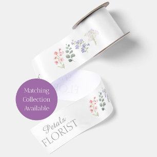Lazo De Raso Diseño de Marca de Negocio de Floristería Boutique