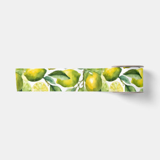 Lazo De Raso Diseño de patrón de acuarela de limones
