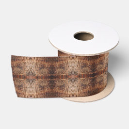 Lazo De Raso Diseño de Patrón de Foto en Primer Plano de Madera