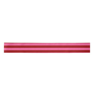 Lazo De Raso Diseño de rayas rojas granate rosadas