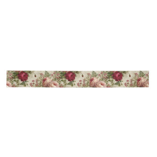 Lazo De Raso Diseño floral romántico