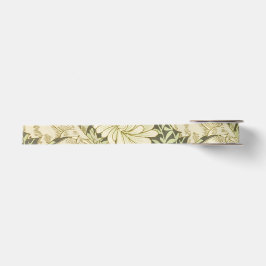 Lazo De Raso Diseño floral verde de Wm Morris