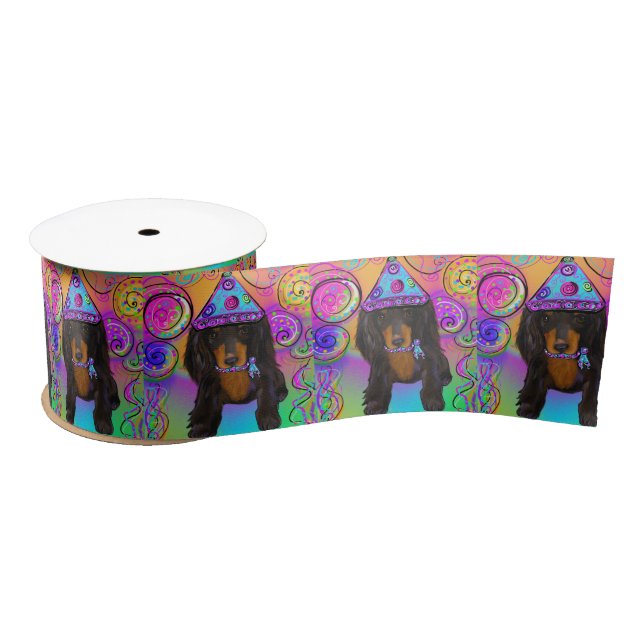 LAZO DE RASO DOXIE NEGRO DE PELO LARGO       (Carrete)