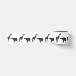 Lazo De Raso Ducha de Bebé Elegante Jirafa Elefante