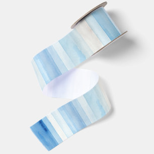 Lazo De Raso Ducha de Novia Santorini Rayas Blancas y Azules