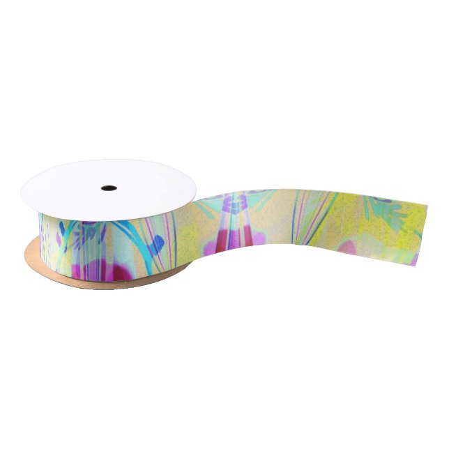 Lazo De Raso Easter Pastel Abstract Party Grosgrain Ribbon (Carrete)