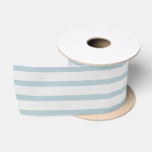 Eggshell Dusty Blue Stripes