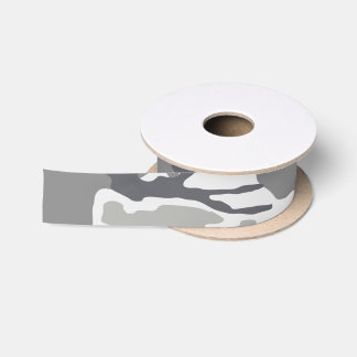 Lazo De Raso Ejército blanco y gris camuflado