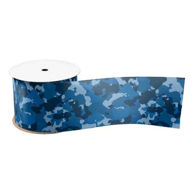 Lazo De Raso Ejército de Camo Azul (Carrete)